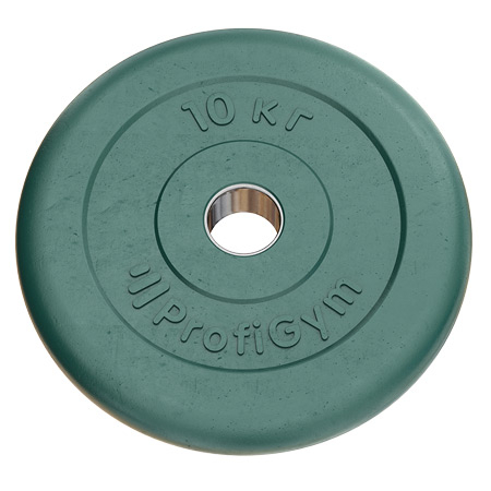 Тренировочный диск Profigym 10 кг 31 мм цветной